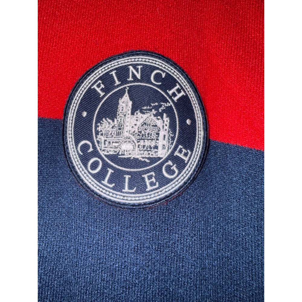 American Eagle Red Navy Striped Finch College Sweater XXL - Picture 3 of 4